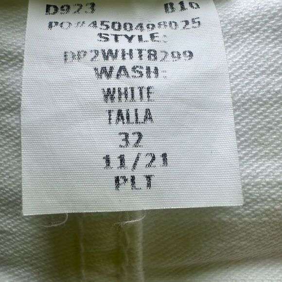 HUDSON Maternity Nico Straight Ankle White Denim Jeans Women's 32 NWT - Picture 9 of 15